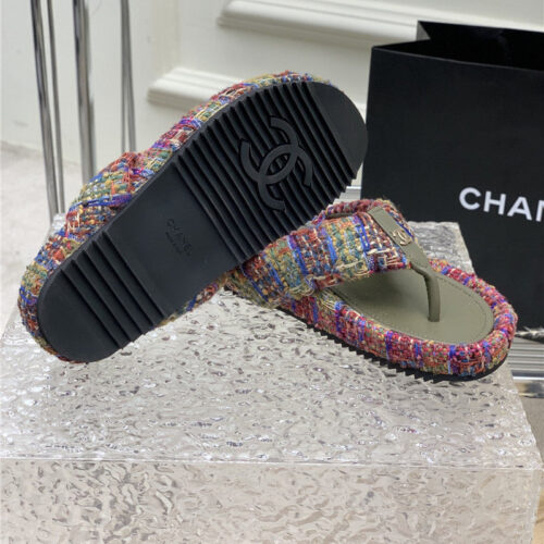 High Quality Luxury Chanel Flip Logo Flops product detail