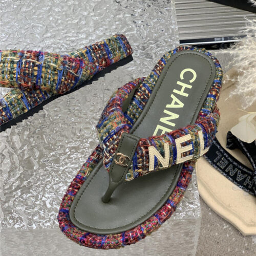 High Quality Luxury Chanel Flip Logo Flops product detail