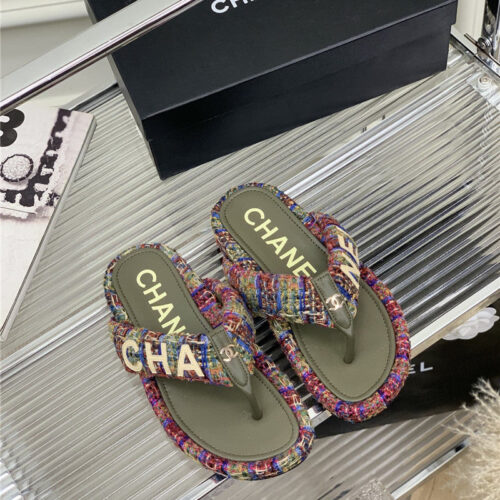 High Quality Luxury Chanel Flip Logo Flops product detail