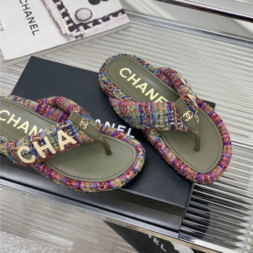 High Quality Luxury Chanel Flip Logo Flops product detail