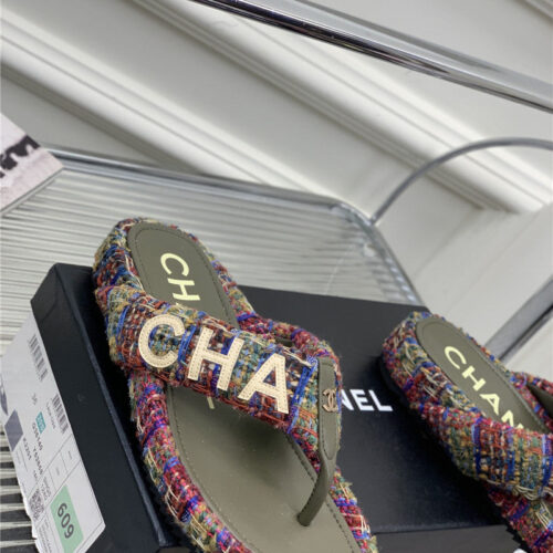 High Quality Luxury Chanel Flip Logo Flops product detail