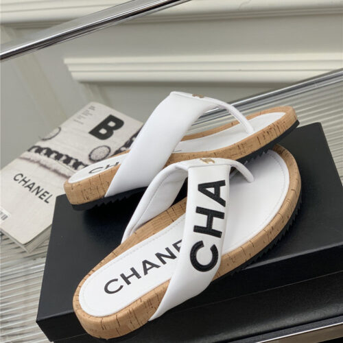 High Quality Luxury Chanel Flip Logo Flops – Style 65734 product detail
