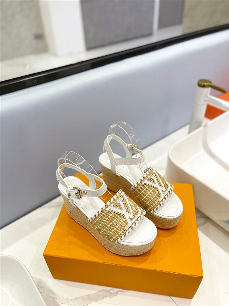 High Quality Luxury Louis Vuitton Platform Sandals – Style 78435