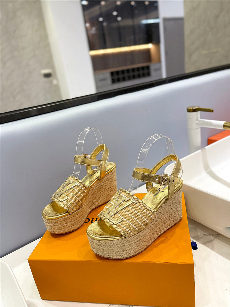 High Quality Luxury Louis Vuitton Platform Sandals – Style 31555 product detail