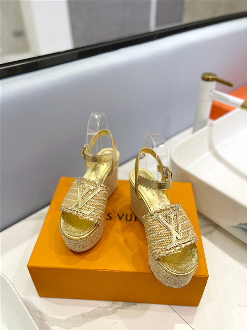 High Quality Luxury Louis Vuitton Platform Sandals – Style 31555 product detail