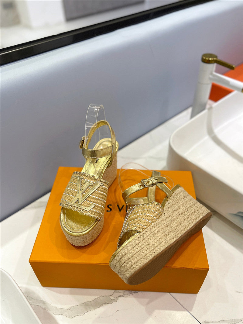 High Quality Luxury Louis Vuitton Platform Sandals – Style 31555 product detail