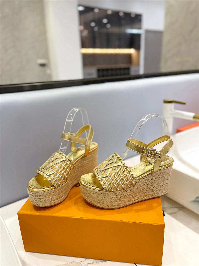 High Quality Luxury Louis Vuitton Platform Sandals – Style 31555 product detail