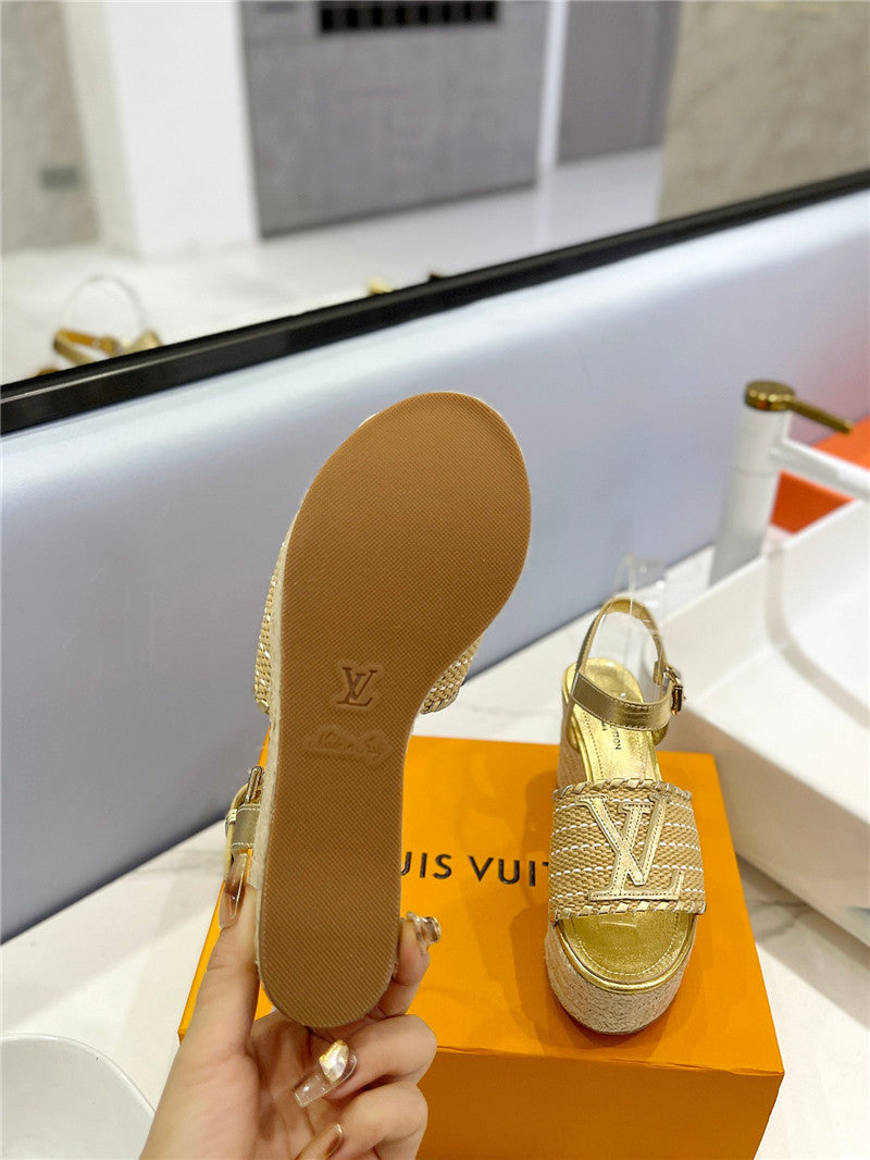 High Quality Luxury Louis Vuitton Platform Sandals – Style 31555 product detail