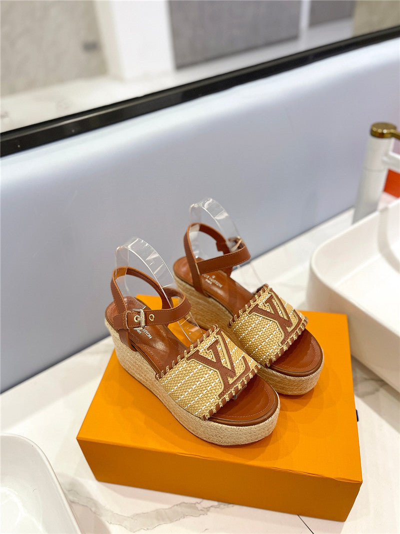 High Quality Luxury Louis Vuitton Platform Sandals