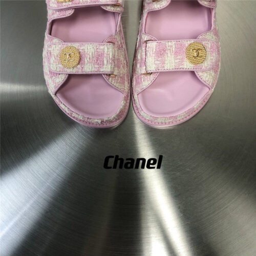 High Quality Luxury Chanel Wool Velcro Beach Sandals product detail