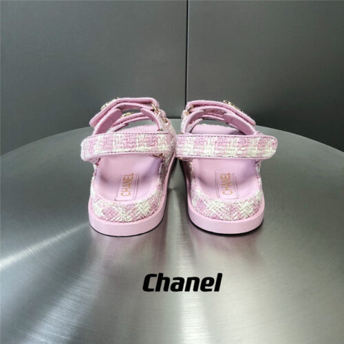 High Quality Luxury Chanel Wool Velcro Beach Sandals product detail