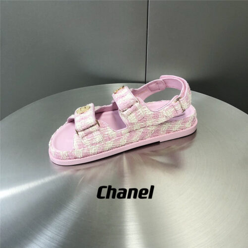 High Quality Luxury Chanel Wool Velcro Beach Sandals product detail