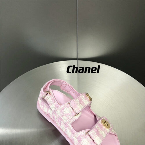 High Quality Luxury Chanel Wool Velcro Beach Sandals product detail