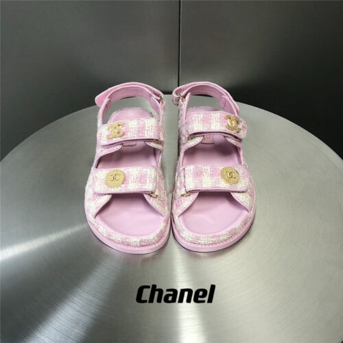 High Quality Luxury Chanel Wool Velcro Beach Sandals product detail