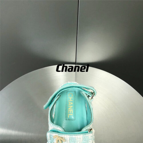 High Quality Luxury Chanel Wool Velcro Beach Sandals – Style 61638 product detail