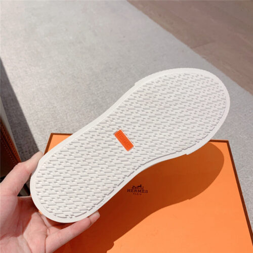 High Quality Luxury Hermes British Retro Design White Shoes product detail