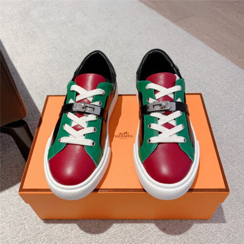 High Quality Luxury Hermes British Retro Design White Shoes product detail