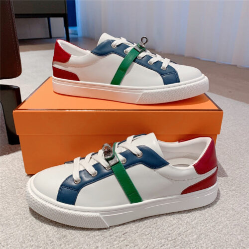High Quality Luxury Hermes British Retro Design White Shoes – Style 41187 alternate view
