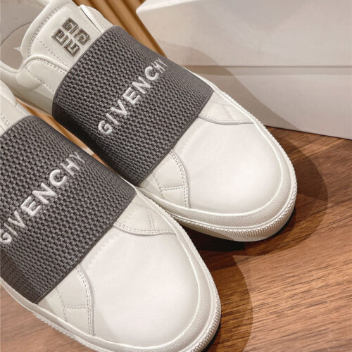 High Quality Luxury Givenchy Elastic Metal Buckle White Shoes – Style 95843 product detail