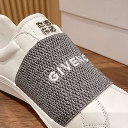 High Quality Luxury Givenchy Elastic Metal Buckle White Shoes – Style 95843 product detail