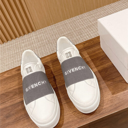 High Quality Luxury Givenchy Elastic Metal Buckle White Shoes – Style 95843 product detail