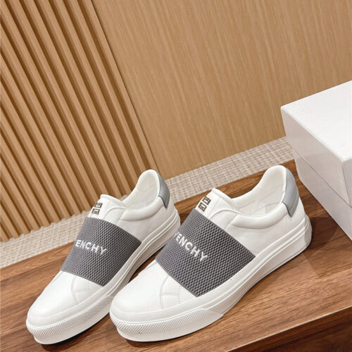 High Quality Luxury Givenchy Elastic Metal Buckle White Shoes – Style 95843