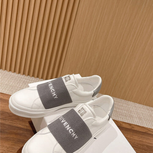 High Quality Luxury Givenchy Elastic Metal Buckle White Shoes – Style 95843 alternate view