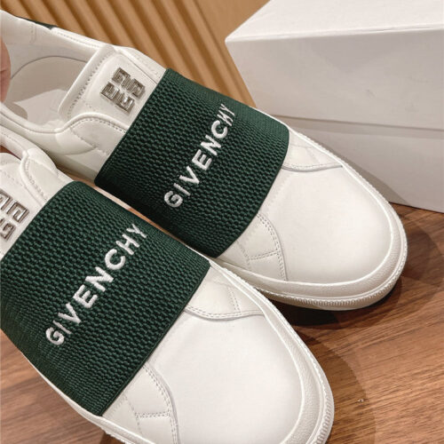 High Quality Luxury Givenchy Elastic Metal Buckle White Shoes – Style 26915 product detail