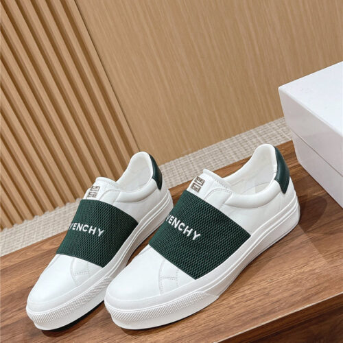 High Quality Luxury Givenchy Elastic Metal Buckle White Shoes – Style 26915