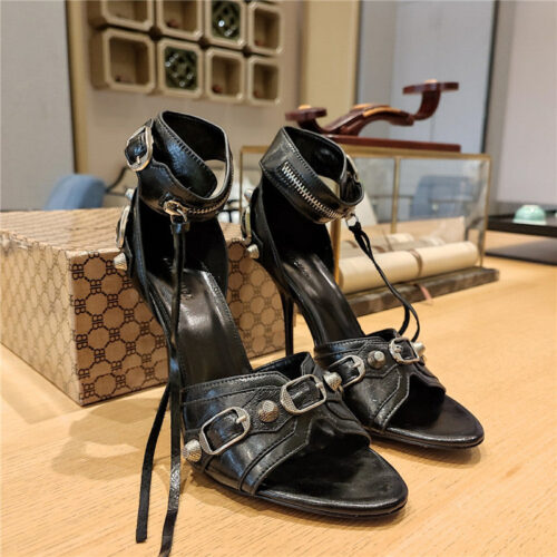 High Quality Luxury Balenciaga Studded Fishmouth Sandals – Style 39779