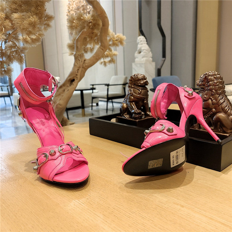 High Quality Luxury Balenciaga Studded Fishmouth Sandals – Style 74243 product detail