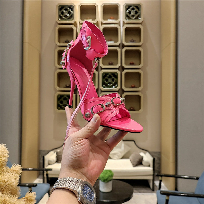 High Quality Luxury Balenciaga Studded Fishmouth Sandals – Style 74243 product detail