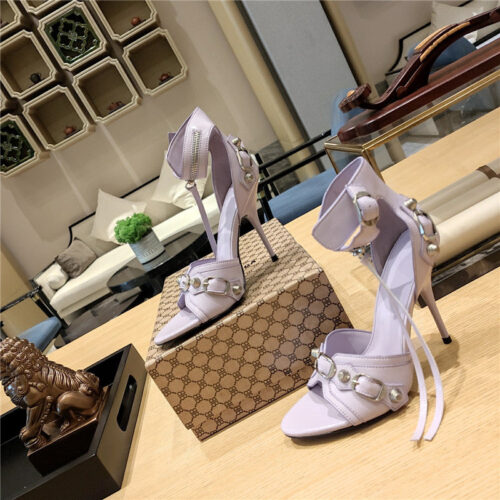 High Quality Luxury Balenciaga Studded Fishmouth Sandals – Style 10403 product detail