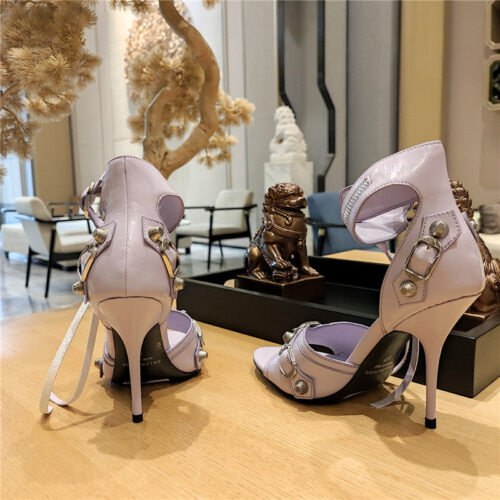 High Quality Luxury Balenciaga Studded Fishmouth Sandals – Style 10403 product detail