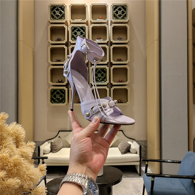 High Quality Luxury Balenciaga Studded Fishmouth Sandals – Style 10403 product detail