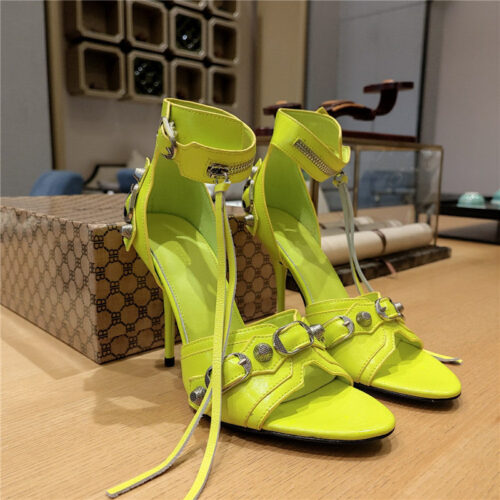 High Quality Luxury Balenciaga Studded Fishmouth Sandals