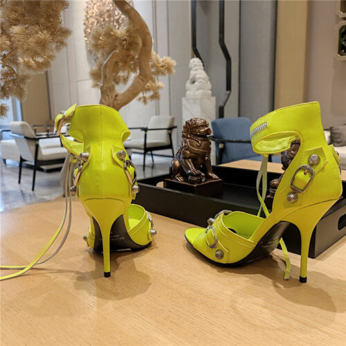 High Quality Luxury Balenciaga Studded Fishmouth Sandals product detail
