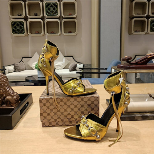 High Quality Luxury Balenciaga Studded Fishmouth Sandals – Style 18883