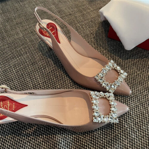 High Quality Luxury Roger Vivier New Side Drill Buckle High Heels – Style 57364 alternate view