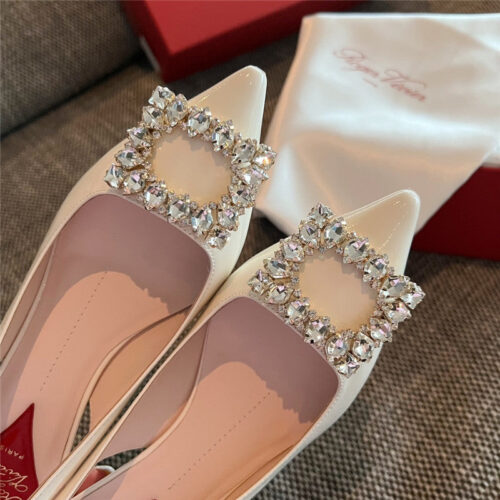 High Quality Luxury Roger Vivier New Side Drill Buckle High Heels – Style 50580 product detail