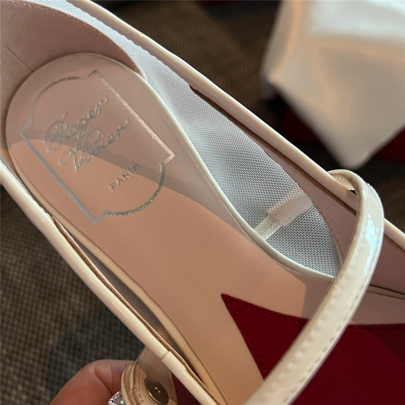 High Quality Luxury Roger Vivier New Side Drill Buckle High Heels – Style 79956 product detail