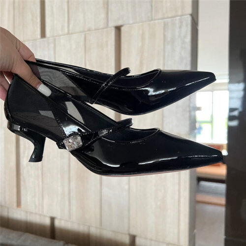 High Quality Luxury Roger Vivier New Side Drill Buckle High Heels product detail