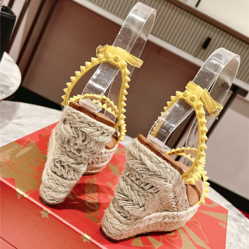 High Quality Luxury Christian Louboutin Mafaldina Zeppa Wedge Sandals – Style 05012 product detail