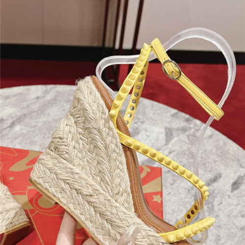 High Quality Luxury Christian Louboutin Mafaldina Zeppa Wedge Sandals – Style 05012 product detail