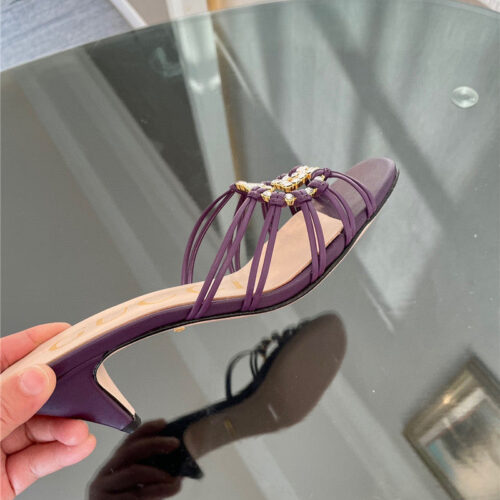 High Quality Luxury Gucci New Crystal Embellished Sandals And Slippers – Style 10291 product detail