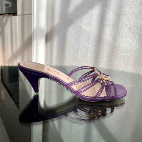High Quality Luxury Gucci New Crystal Embellished Sandals And Slippers – Style 10291