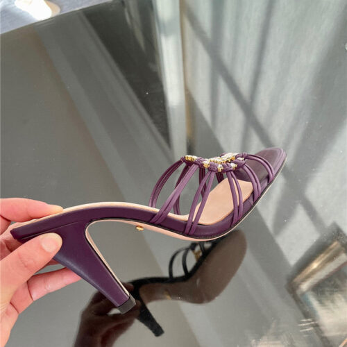 High Quality Luxury Gucci New Crystal Embellished Sandals And Slippers – Style 10291 product detail