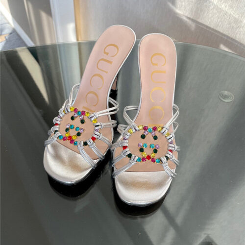 High Quality Luxury Gucci New Crystal Embellished Sandals And Slippers – Style 79219 alternate view
