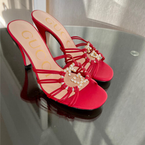 High Quality Luxury Gucci New Crystal Embellished Sandals And Slippers – Style 44755