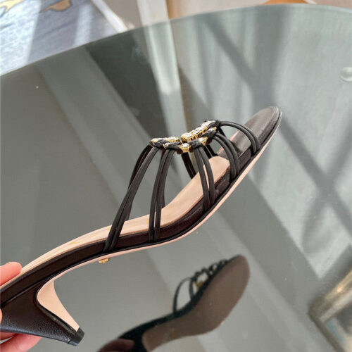 High Quality Luxury Gucci New Crystal Embellished Sandals And Slippers – Style 13683 product detail